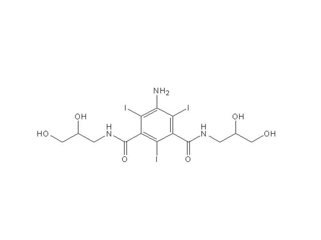 5 - amino - N, N '- bis (2,3 - dihidroxipropil) - 2,4,6 - triyodo - 1,3 - bencenodicarbonamida, intermedio de iohexol / ioviditol