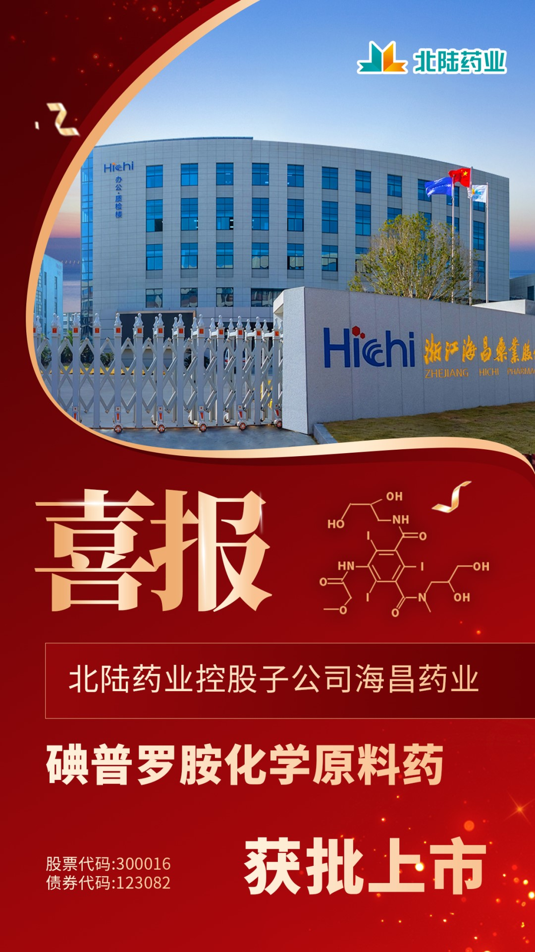 Hichi Pharmaceutical, una subsidiaria de Beilu Pharmaceutical: API de Iopromida aprobada para su lanzamiento al mercado
